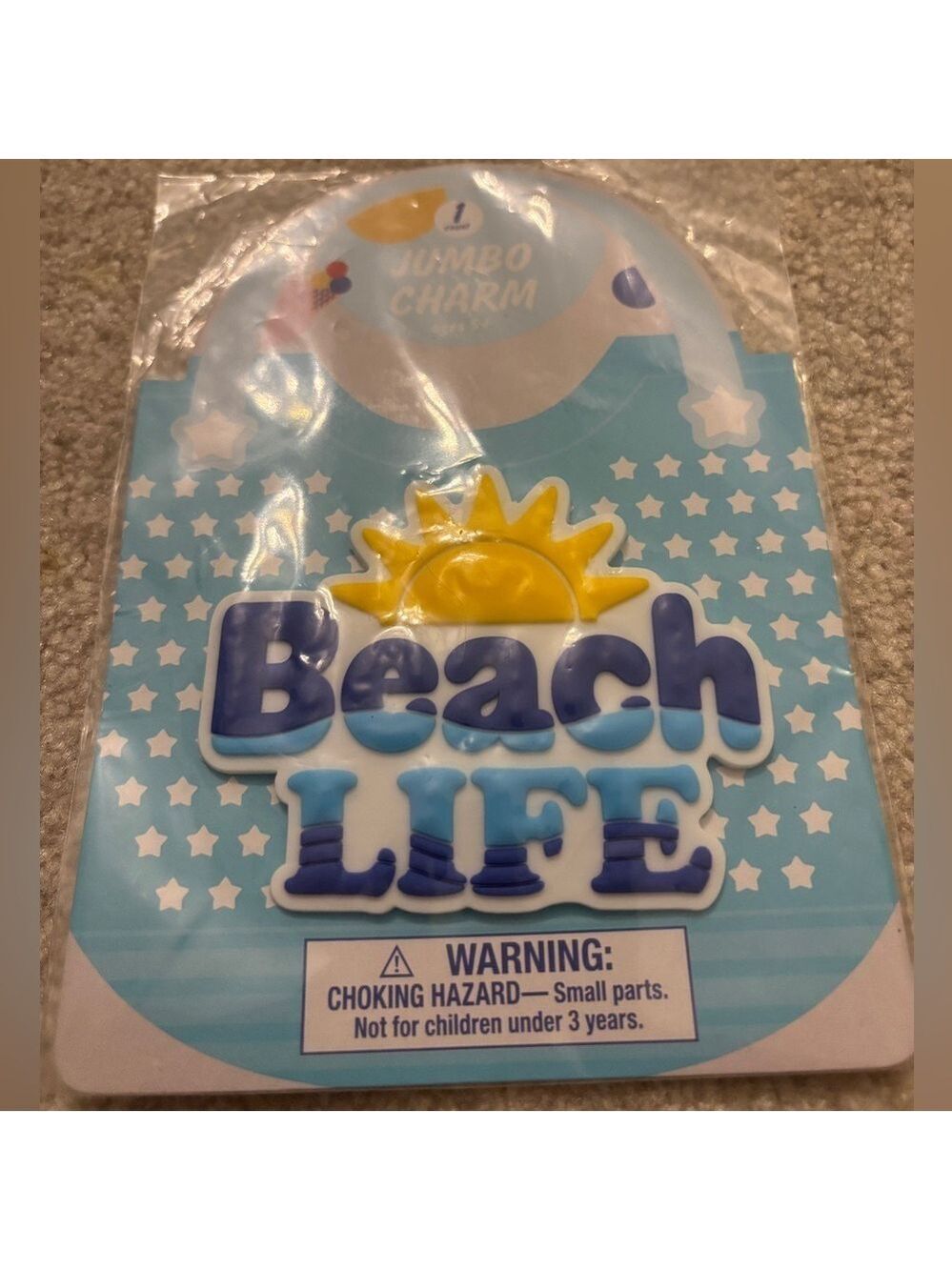 NWT Target Bullseye Playground Beach Life Jumbo Charm for Bogg Bag